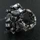 1 3/8" Onyx Hematite Face us 7 Ring