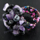 1 3/8" Onyx Amethyst Face us 7 Ring