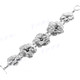 925 Silver Flower 7 3/4" Toggle Bracelet