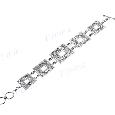 925 Silver 8" Toggle Bracelet
