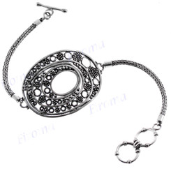925 Silver 8" Toggle Bracelet