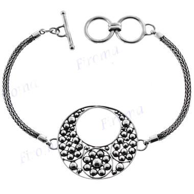 925 Silver 8" Toggle Bracelet