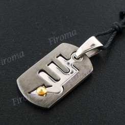 1 5/16" 925 Silver Silver And Gold Pendant