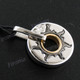 1 3/16" 925 Silver Silver And Gold Sun Pendant