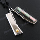1 9/16" 925 Silver Mother Of Pearl Silver And Gold Pendant