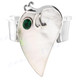 925 Silver Mother Of Pearl Green Quartz Shell 7" Cuff Bracelet