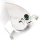 925 Silver Mother Of Pearl Green Quartz Shell 7" Cuff Bracelet