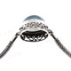 925 Silver Mabe Pearl 7 1/2" Blue Grey Toggle Bracelet
