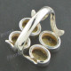 5/8" 925 Silver Citrine Face us 6 Ring