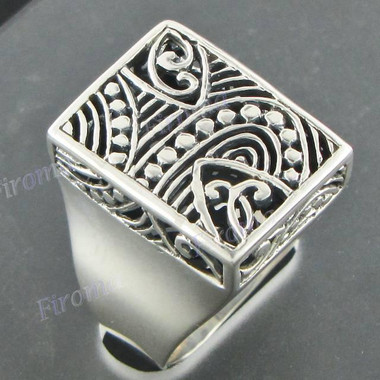 3/4" 925 Silver Face us 6 Ring