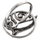 7/8" 925 Silver Face Dolphin us 8 Ring