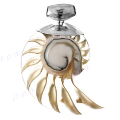 2 3/8" 925 Silver Genuine Nautilus Shell Pendant