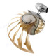 2 3/8" 925 Silver Genuine Nautilus Shell Pendant