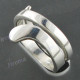 1/2" 925 Silver Face us 6 Ring