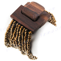 3mm Glass Seed Beads Buckle 7" Bracelet