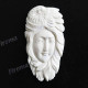 Cabochon Buffalo Bone Undrilled Indian Eagle 2 3/8"(60mm) 8gr(40cts)