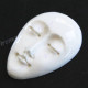 Cabochon Buffalo Bone Closed Eyes Undrilled Face Goddess 1 5/16"(33mm)