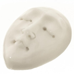 Cabochon Buffalo Bone Closed Eyes Undrilled Face Goddess 13/16"(20mm)