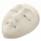 Cabochon Buffalo Bone Closed Eyes Undrilled Face Goddess 13/16"(20mm)