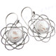 13/16" 925 Silver Biwa Pearl French Wires Earrings