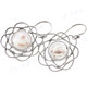 13/16" 925 Silver Biwa Pearl French Wires Earrings