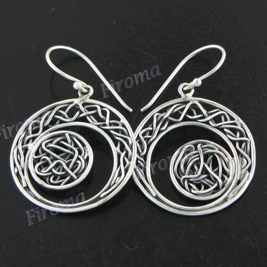 1" 925 Silver French Wires Earrings