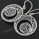 1" 925 Silver French Wires Earrings