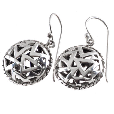 11/16" 925 Silver French Wires Earrings