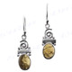 9/16" 925 Silver Tourmaline French Wires Earrings