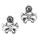 3/4" 925 Silver Peridot Post Earrings