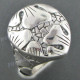 1" 925 Silver Face Art us 6 Ring
