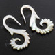 1 11/16" Blacklip Mother Of Pearl Tribal Plug Earrings