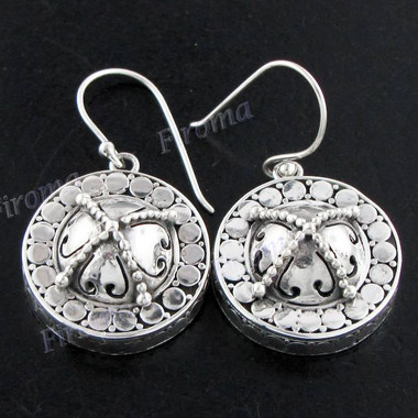 3/4" 925 Silver French Wires Earrings