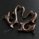 2 3/16" Natural Wood Fake Gauge Post Earrings