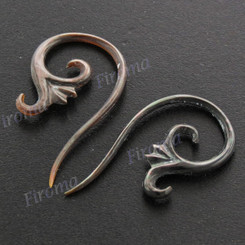 1 7/16" Blacklip Mother Of Pearl Tribal Plug Earrings