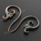 1 7/16" Blacklip Mother Of Pearl Tribal Plug Earrings