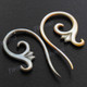 1 7/16" Blacklip Mother Of Pearl Tribal Plug Earrings