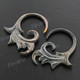1 7/16" Blacklip Mother Of Pearl Tribal Plug Earrings