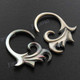 1 7/16" Blacklip Mother Of Pearl Tribal Plug Earrings