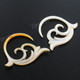 1 9/16" Goldlip Mother Of Pearl Tribal Plug Earrings