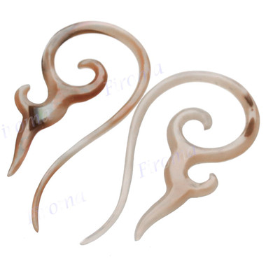 1 5/8" Goldlip Mother Of Pearl Plug Earrings