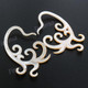 2 5/16" Goldlip Mother Of Pearl Tribal Plug Earrings