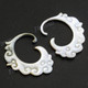 1 5/16" Blacklip Mother Of Pearl Tribal Plug Earrings