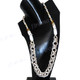 2mm Glass Seed Beads 34" Silver White Necklace