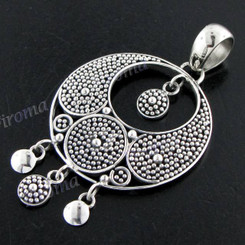 2 5/16" 925 Silver Ethnic Pendant