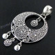 2 5/16" 925 Silver Ethnic Pendant