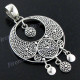 2 5/16" 925 Silver Ethnic Pendant