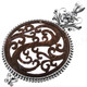 4 3/16" 925 Silver Coconut Pendant