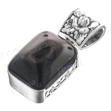 1 5/16" 925 Silver Hypersthene Pendant