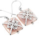 5/8" 925 Silver Pink Mother Of Pearl Shell French Wires Earrings